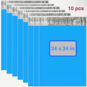 Blue Shipping Bags 24x24in - 10 Pack